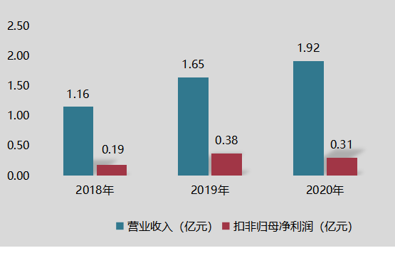 2018-2020年公司營收及扣非歸母凈利潤