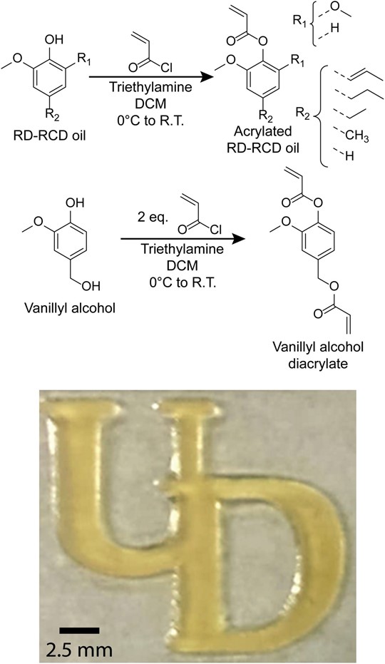 在市售的 SLA 打印機中使用生物樹脂 3D 打印“UD”
