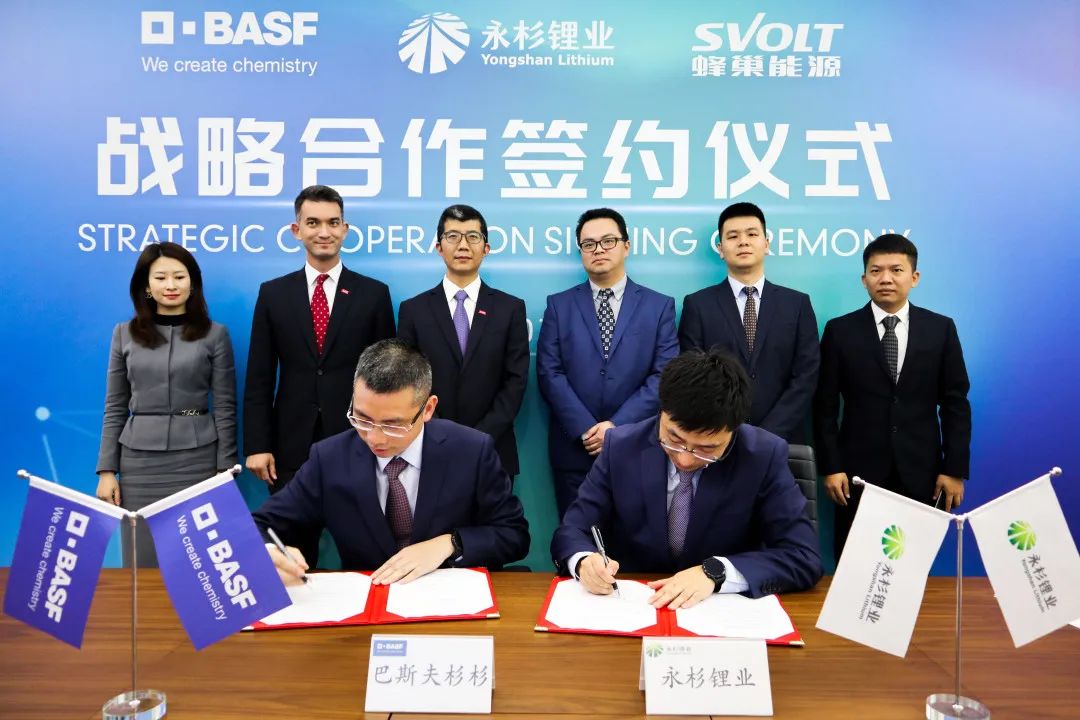 蜂巢能源攜手巴斯夫杉杉戰(zhàn)略投資永杉鋰業(yè)