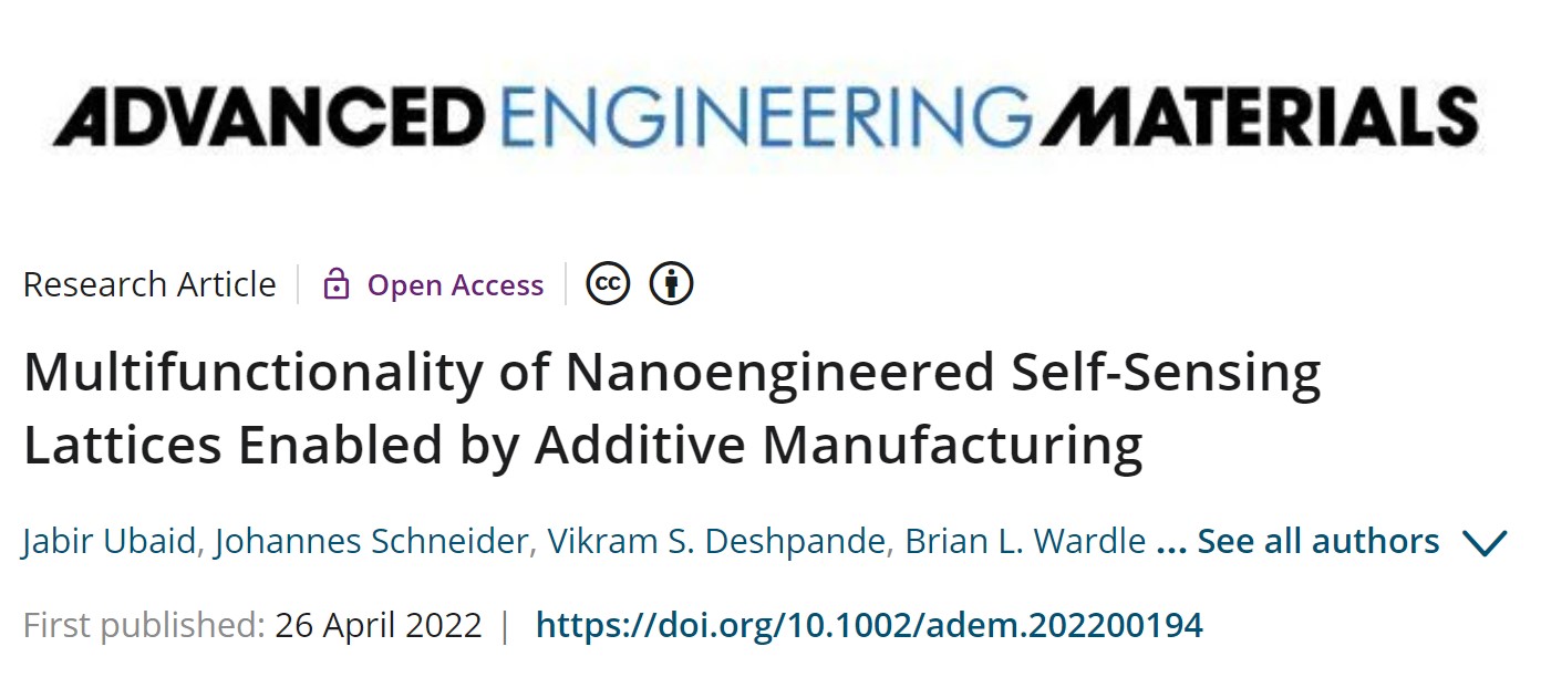 格拉斯哥大學(xué)3D打印自傳感碳納米管材料