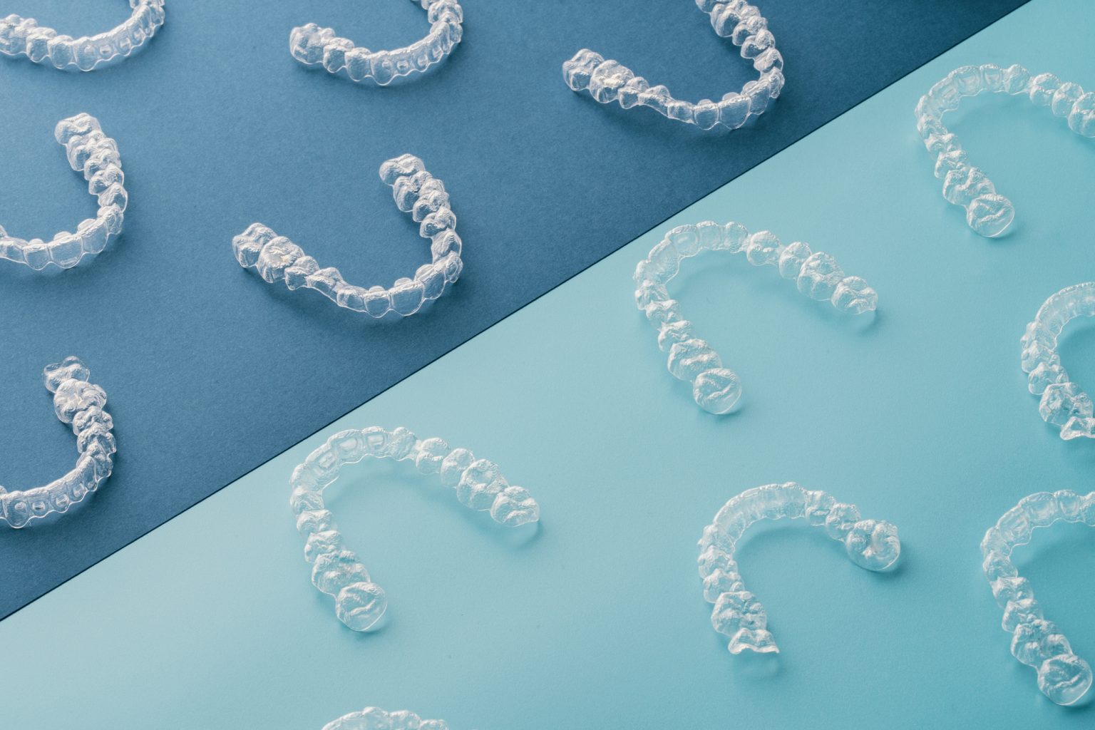 一批 Prodways 3D 打印的牙齒矯正器