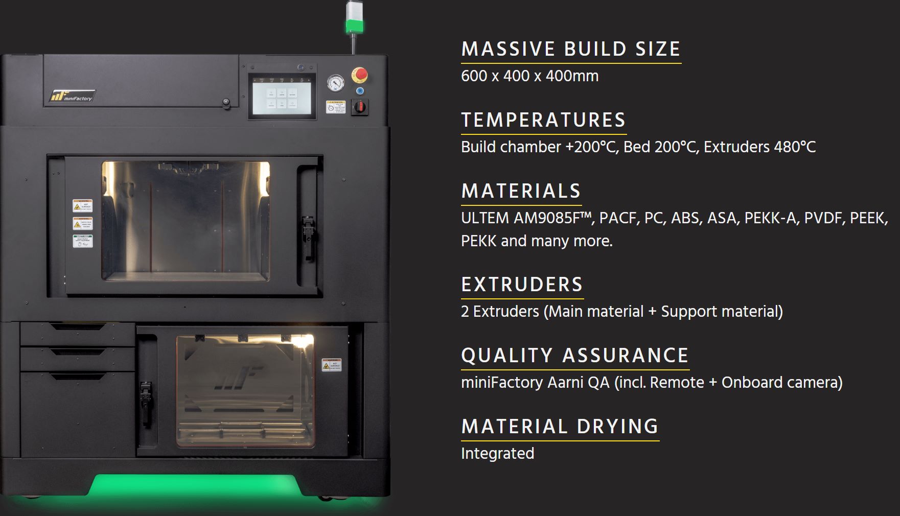 miniFactory 的新型 Ignite 3D 打印機